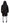 Black Trench Hooded Parka Cotton Jacket