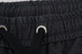 Grey Cotton Tapered Cotton Pants