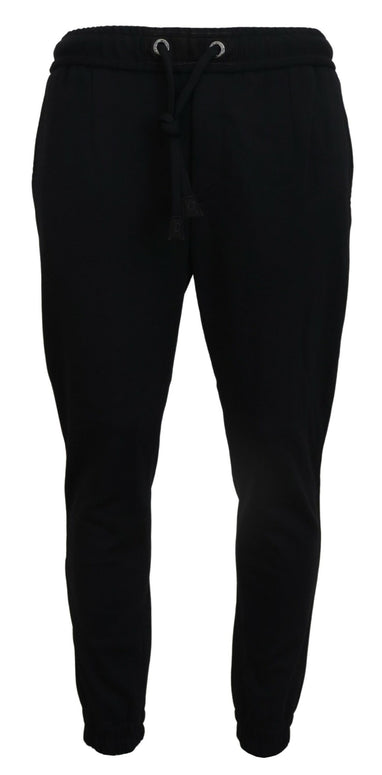 Black Mens Sport Wool Sweatpants Pants