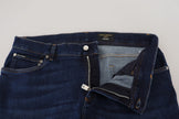 Dark Blue Cotton Denim SKINNY Jeans