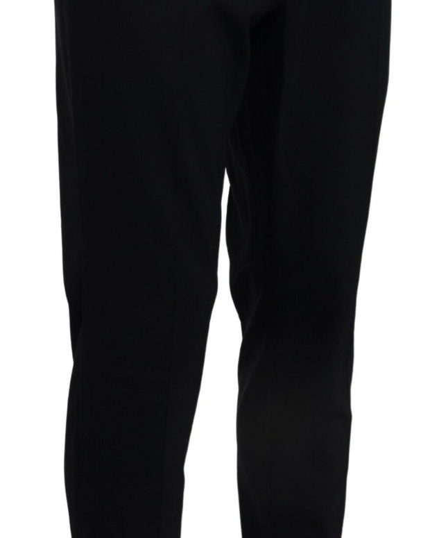 Blue Wool Stretch Dress Formal Slim Fit Pant