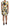 White Coconut Print Sheath Mini Silk Dress