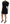 Black Lace Trim A-line Mini Nylon Dress