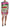 Multicolor Silk Floral Bodycon Sheath Dress