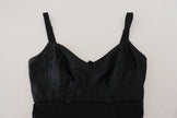Black Fit Wool Stretch Sheath Mini Dress