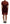 Maroon Nylon Two Layer Shift Mini Dress