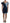 Two Tone Blue Patchwork Denim Mini Dress