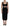 Black Viscose Bodycon Sheath Midi Dress