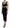 Black Viscose Bodycon Sheath Midi Dress