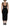 Black Viscose Bodycon Sheath Midi Dress