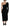 Black Wrap Sheath One Shoulder Wool Dress