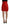 Metallic Red High Waist Polyester Mini Skirt