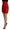 Metallic Red High Waist Polyester Mini Skirt