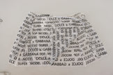 White Logo See Through A-line Mini Skirt
