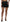 Shiny Black High Waist A-line Mini Skirt