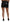 Shiny Black High Waist A-line Mini Skirt