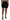 Black Lambskin Leather A-line Mini Skirt