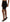 Black Lambskin Leather A-line Mini Skirt