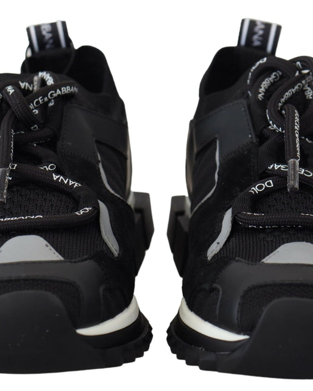 Black Mesh Sorrento Trekking Sneakers Shoes