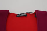 Multicolor Viscose Square Neck Pullover Sweater