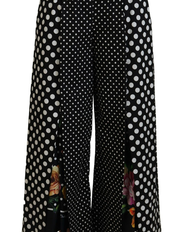 Multicolor Polka Dots High Waist  Pants