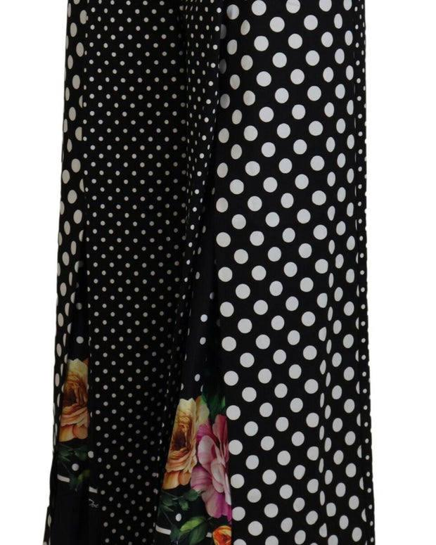 Multicolor Polka Dots High Waist  Pants