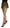 Brown Leopard Print Wool A-line Mini Skirt