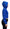 Blue Cotton Full Zip Cropped Hooded Sweatshirt Sweater
