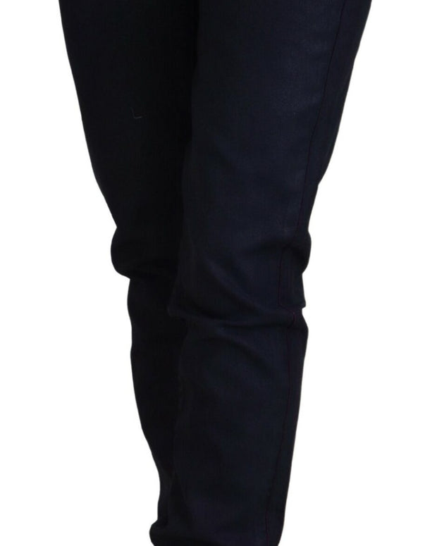 Black Low Waist Slim Fit Women Casual Denim Jeans