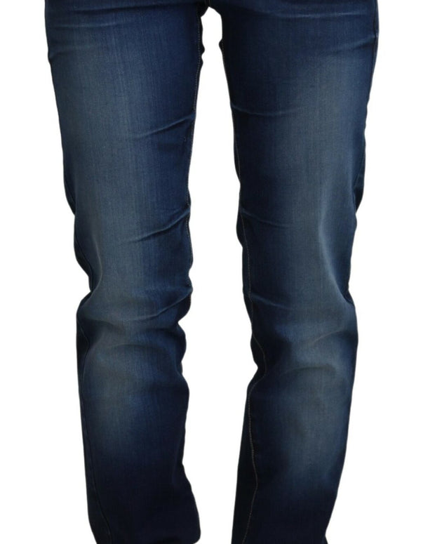 Blue Cotton Women Casual Denim Jeans