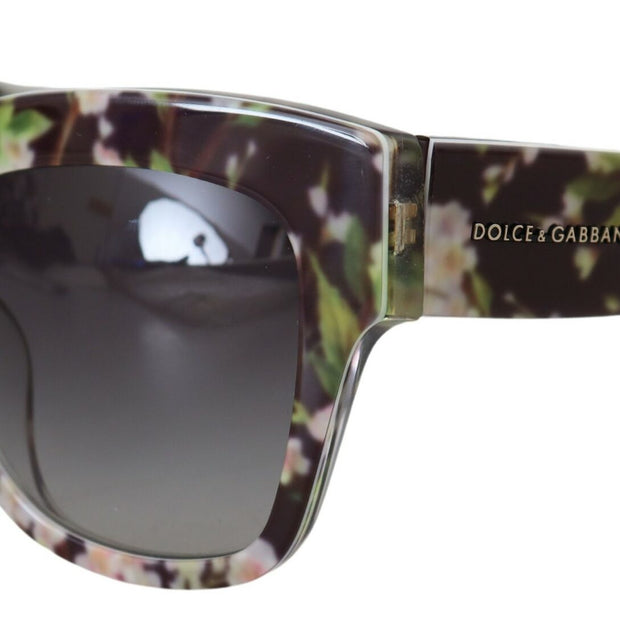 Elegant Black Multicolor Gradient Sunglasses