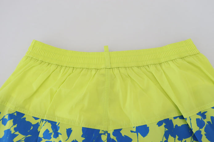 Exquisite Blue Green Swim Shorts Boxer