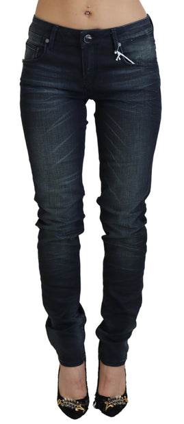 Chic Low Waist Slim Fit Denim Jeans