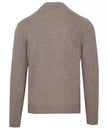 Beige Wool Men Turtleneck Sweater