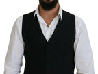 Elegant Black Formal Dress Vest