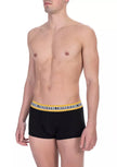 Black Cotton Men Underwear Trunk Twin Pack