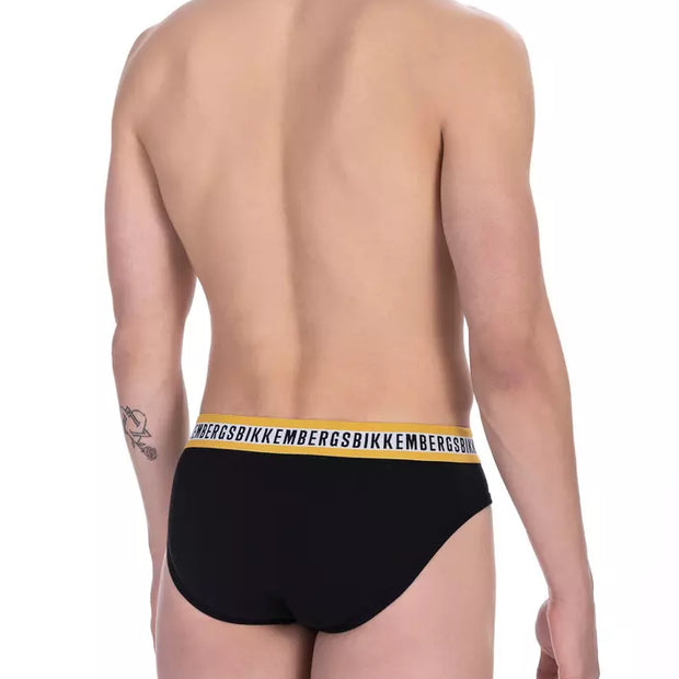 Black Cotton Men Brief