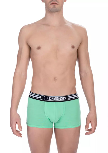 Green Cotton Men's Trunk Underwear