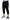 Black Cotton Elastic Waist DG Logo Cropped Pants