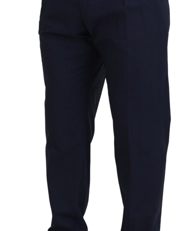 Dark Blue Cotton Chino Formal Pants