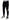 Black Polyester Skinny Jogger Men Pants