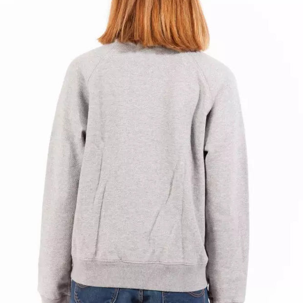 Gray Cotton Women Sweater