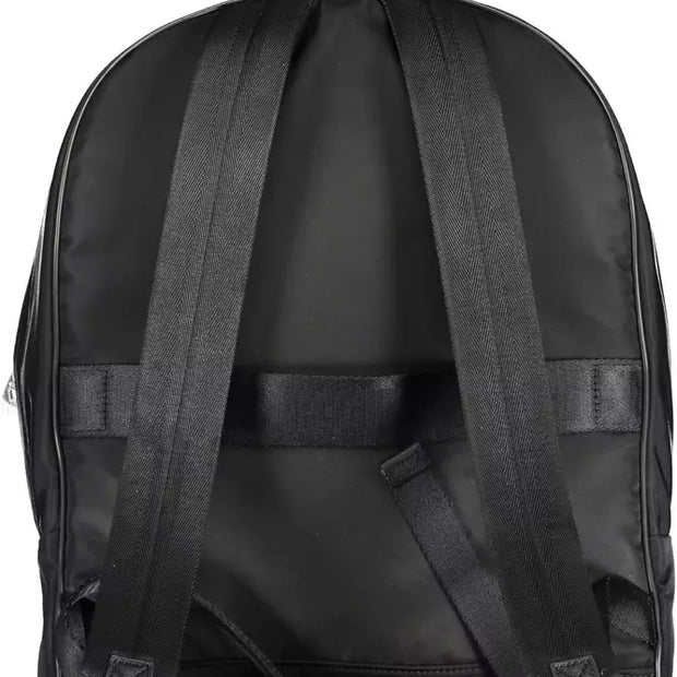 Black Polyamide Men Backpack