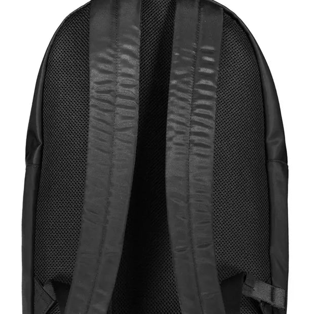 Black Polyester Men Backpack