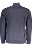 Blue Cotton Men Sweater