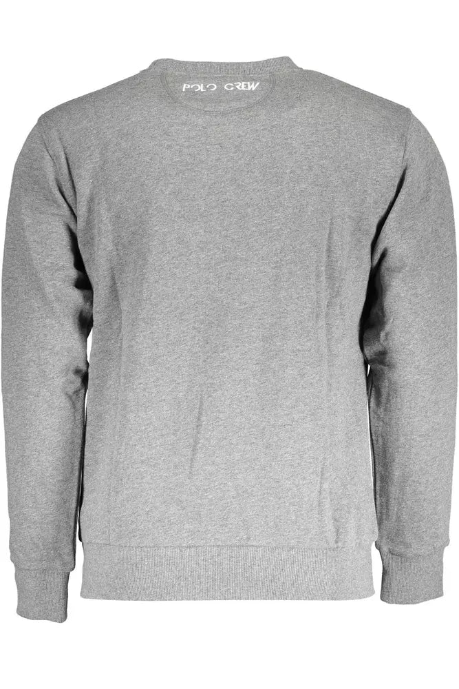 Gray Cotton Men Sweater