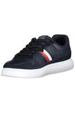 Blue Leather Men Sneaker