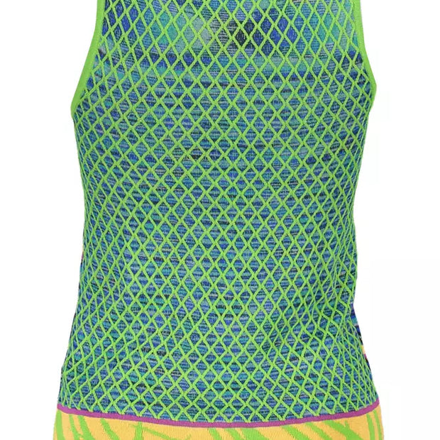 Green Cotton Women Top