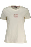 White Cotton Women T-Shirt