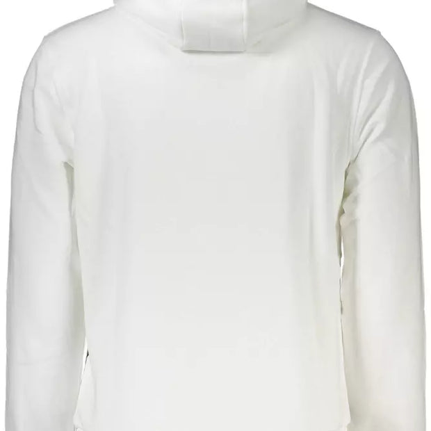 White Cotton Men Sweatshirt